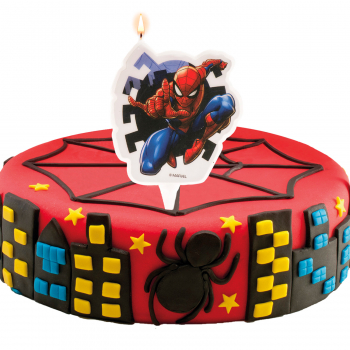 2D Geburtstagskerze "Spider-Man" (7 cm)