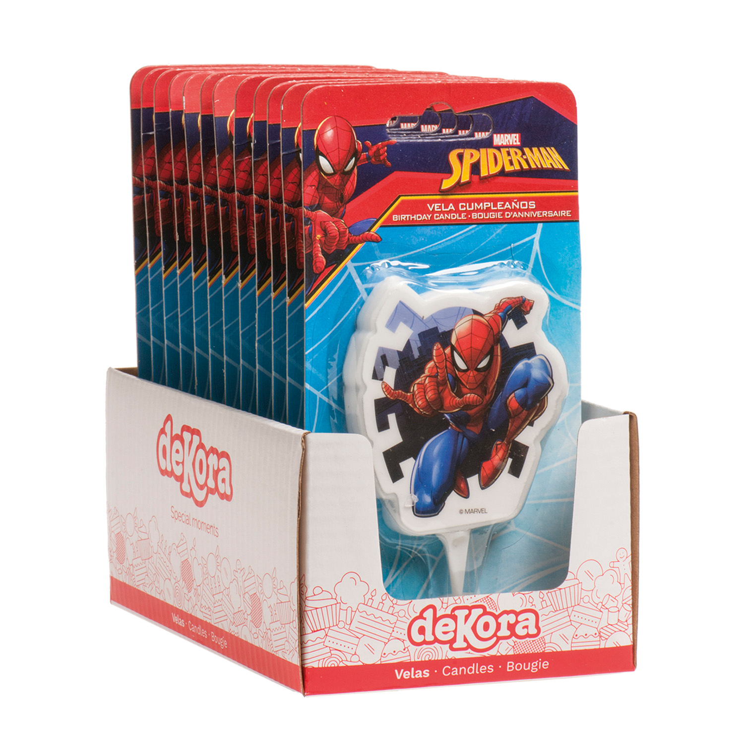 2D Geburtstagskerze "Spider-Man" (7 cm)