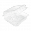 Quadratische Klarsichtbox "Krone" | 22 x 22,3 x 8,5 cm